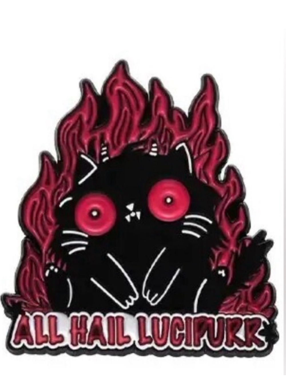 $2 All Hail Lucipurrr pin $2 WITH ANY $10 ORDER OR MORE